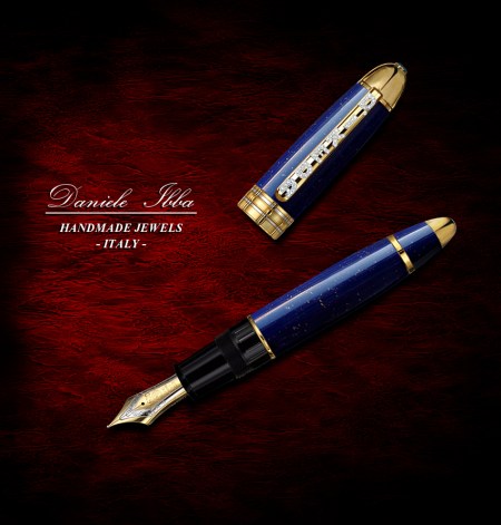 Gold &amp; Lapis Fountain Pen