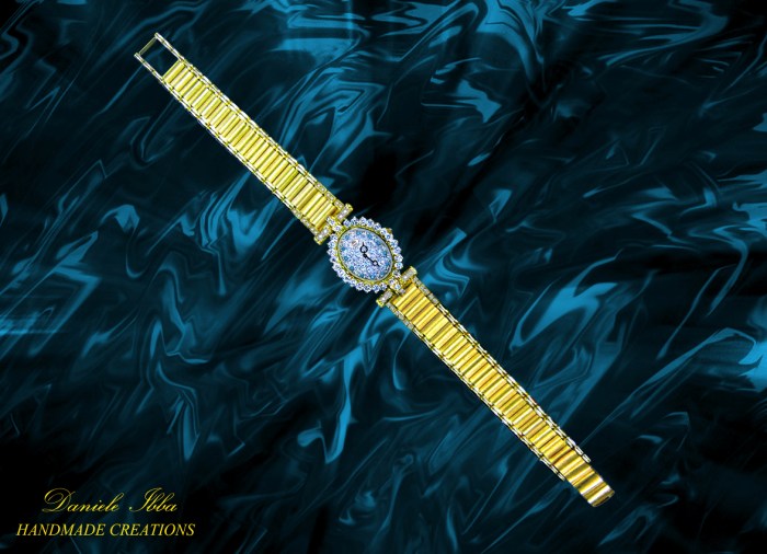 Gold and diamonds-Lady wacth-