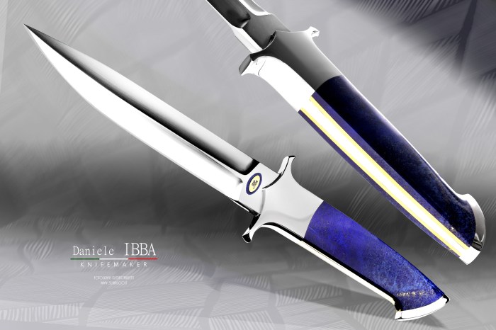 Blue Audax - Ibba custom knives -