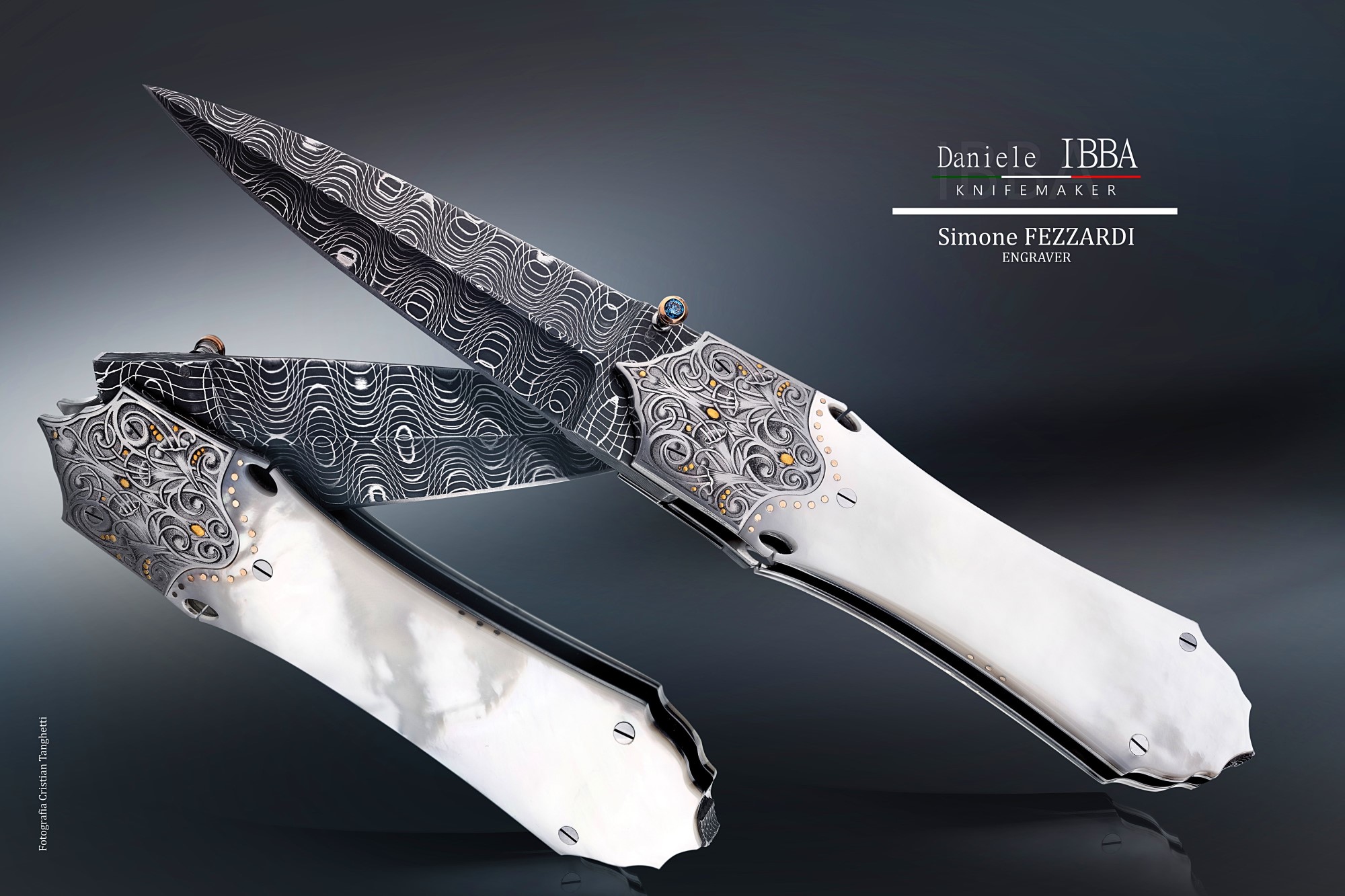 Custom dagger by Daniele Ibba - engraved by Simone Fezzardi
